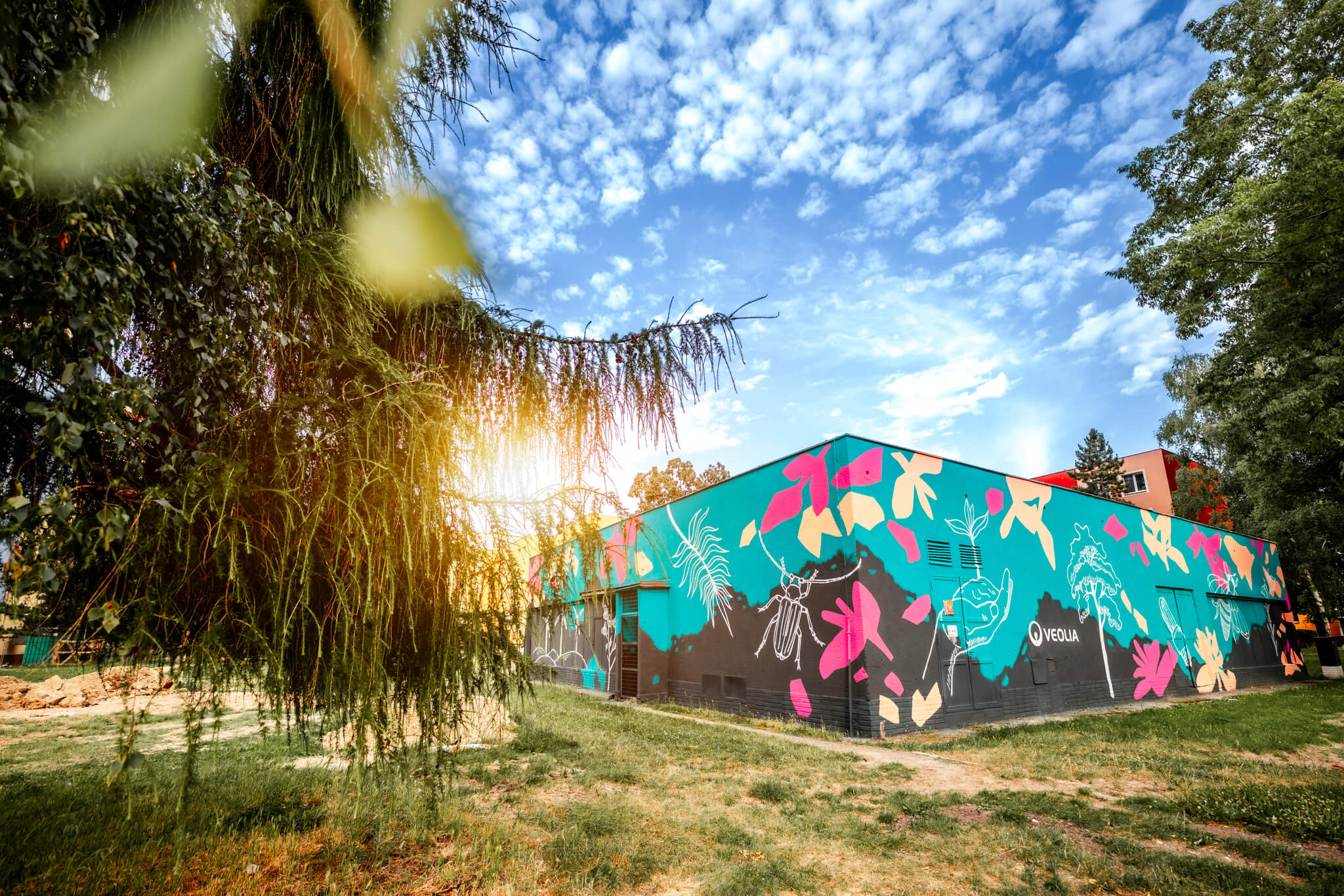 Murální malba Veolia Ostrava